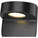 None LED 6.12 inch Powder Coated Black Outdoor Wall Sconce